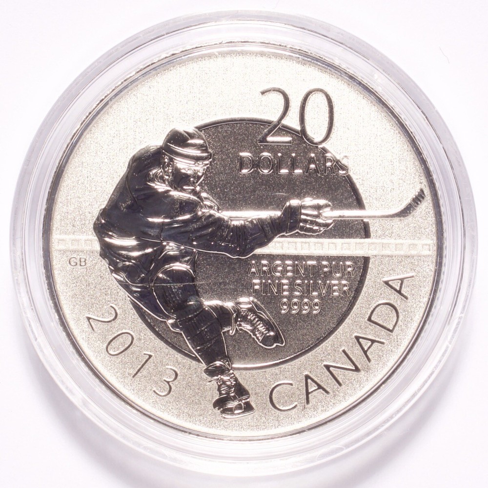 2013 Canada Silver $20 Hockey .9999
