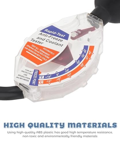 Coolant Tester,Professional Automotive Tool Dial Type Battery Liquid