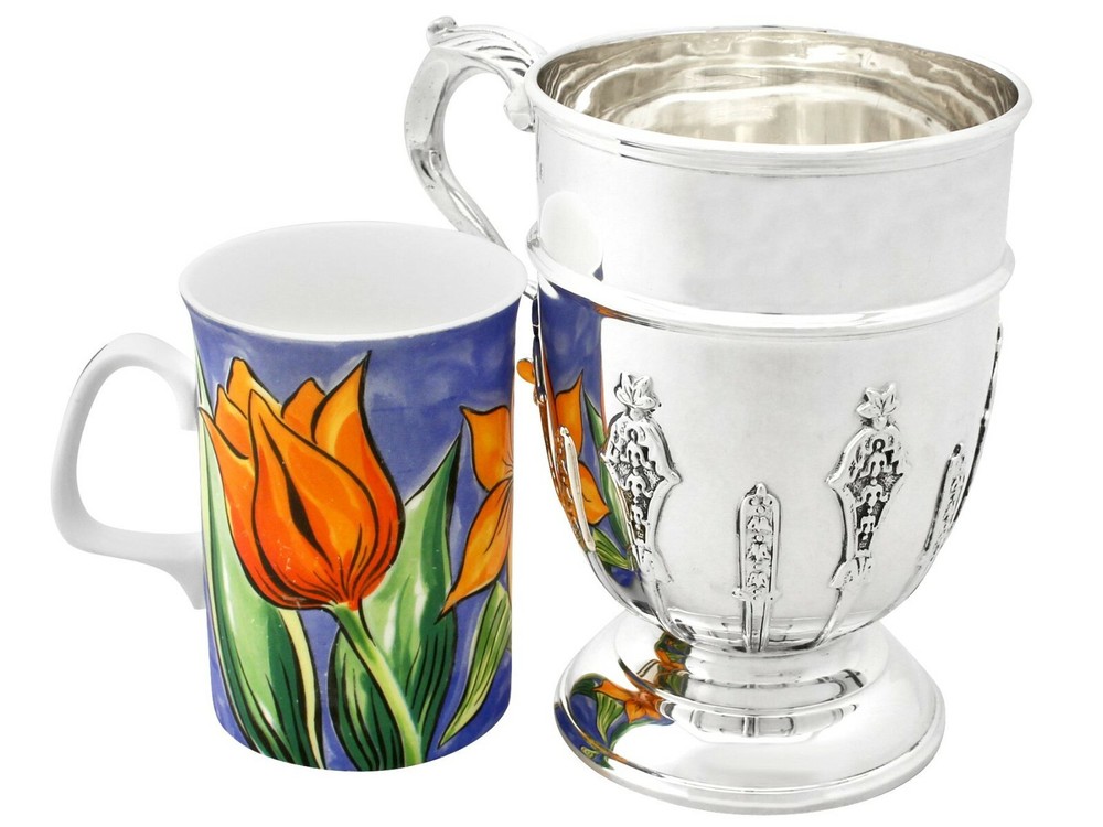 Sterling Silver Pint Mug - Antique George V