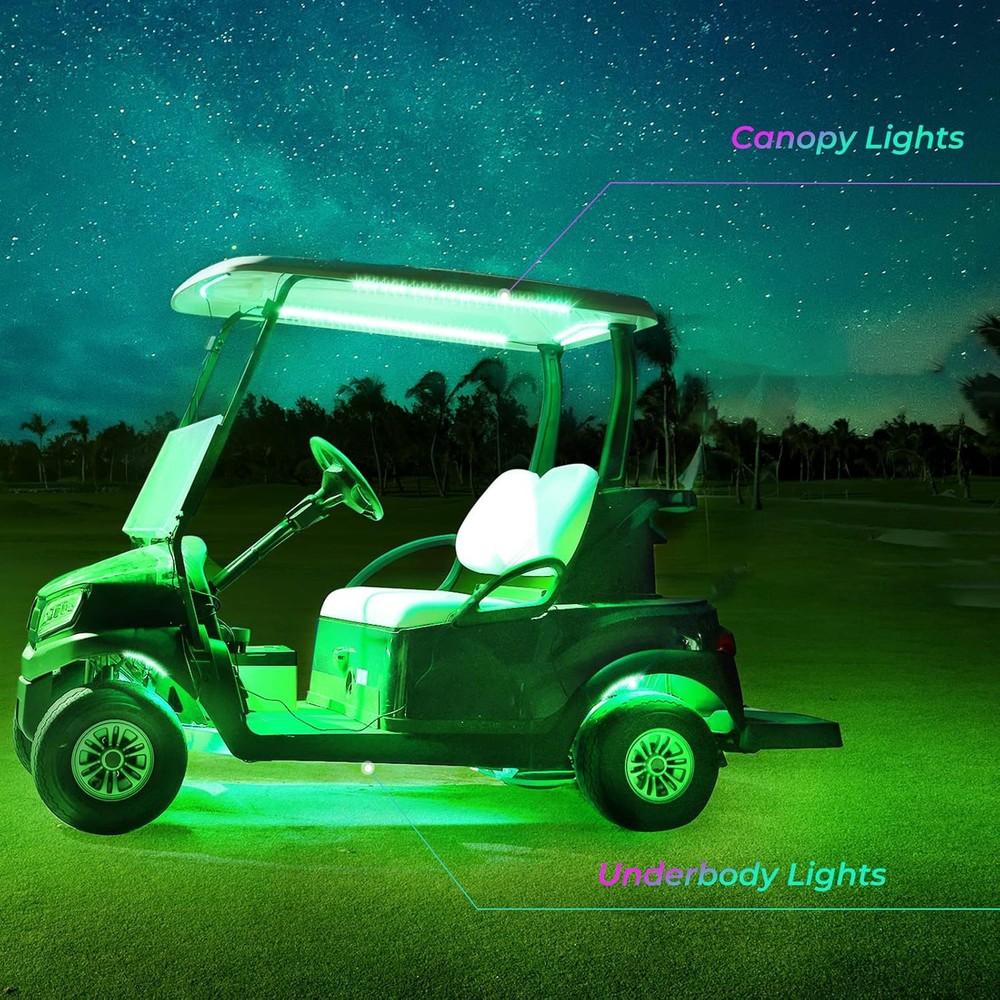 6PCS LED Underglow Underbody Neon Light Strip Chasing 12V-80V For EPIC E40 E40L