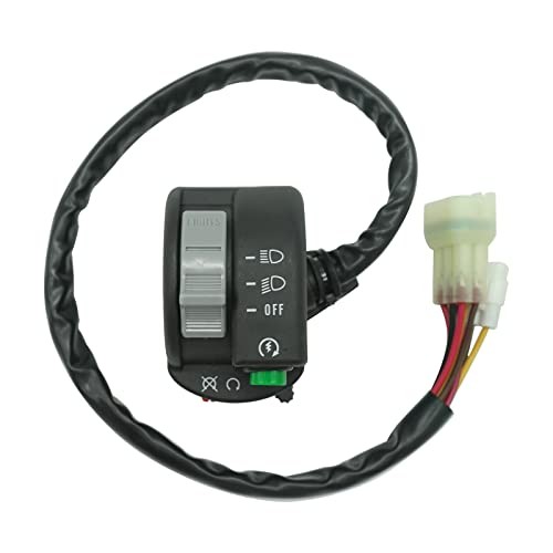 Left Handlebar Start Stop Headlight Override Switch for Kawasaki Brute Force