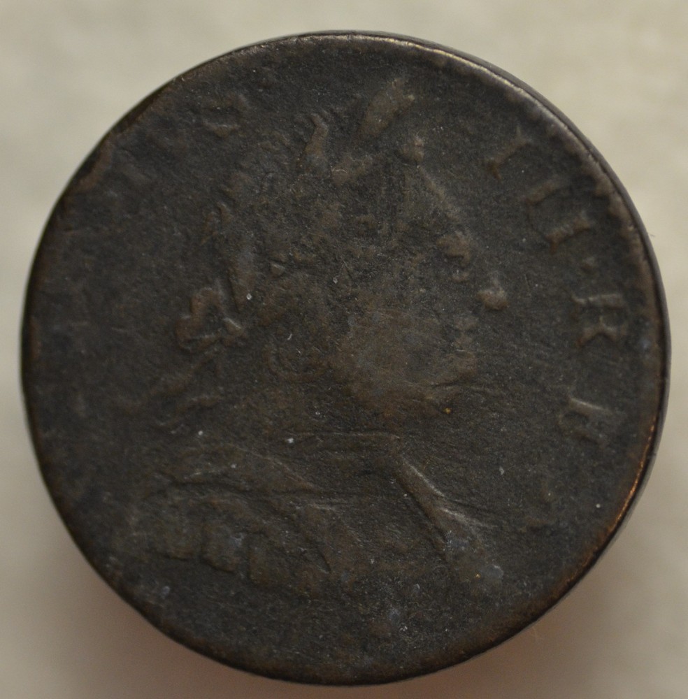 1775 MACHIN MILLS COLONIAL COPPER, GOOD CONDITION