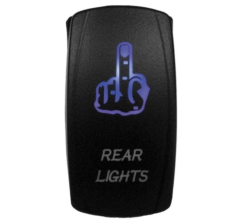 DragonFire for Lighted Switch Finger Rear Light On/Off Blue