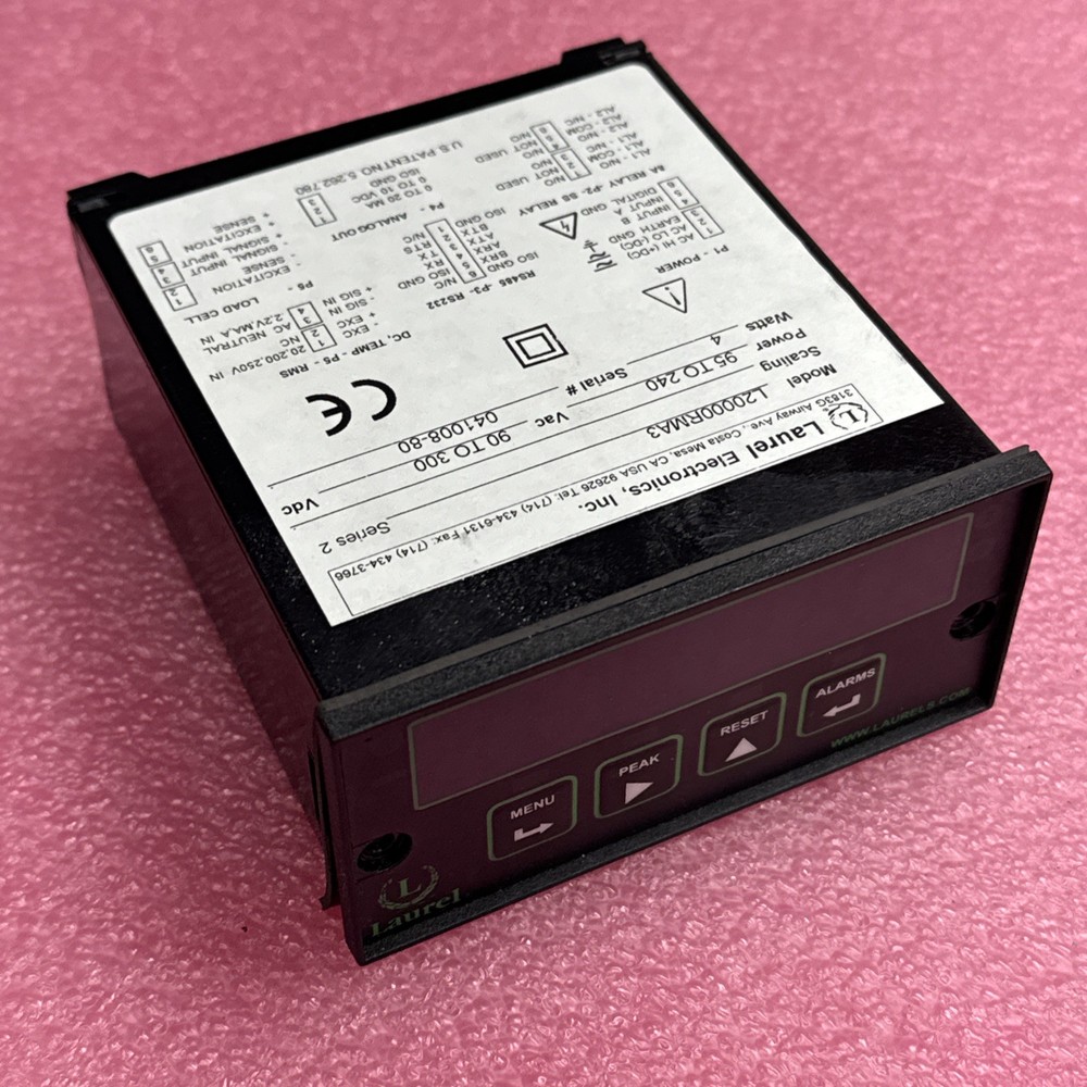 Process Panel Meter L20000RMA3, Laurel Electronics, AC/DC Input, 4W