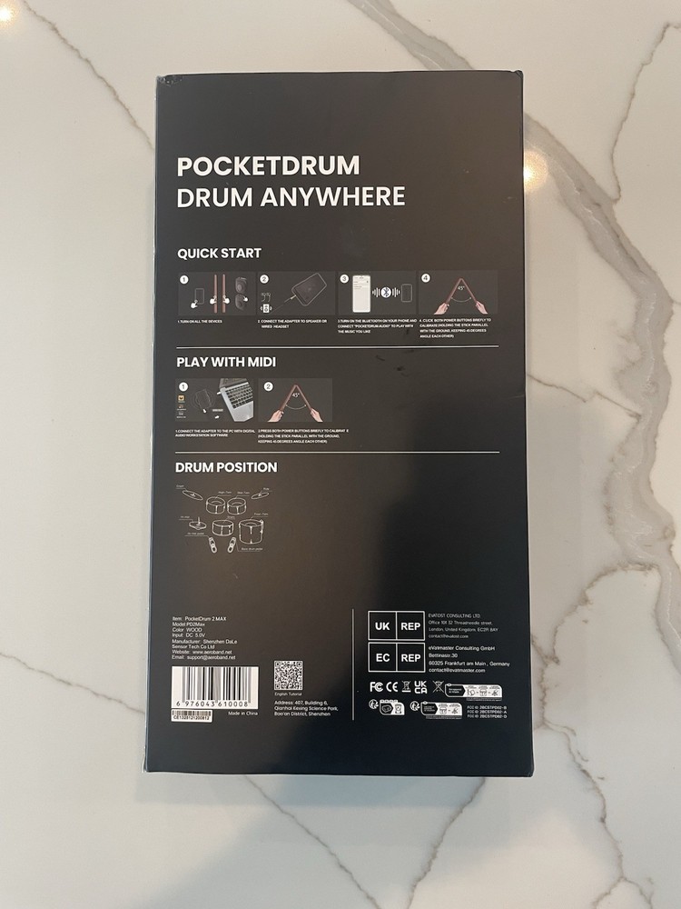 Aeroband Pocket Drum 2 MAX Drum Anywhere - PD2MAX