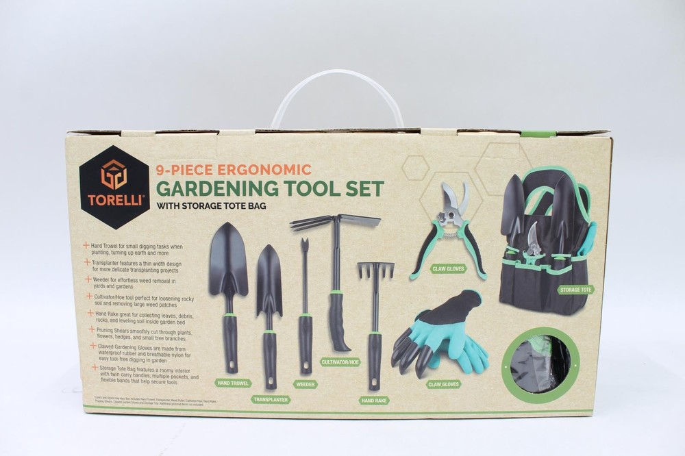 Torelli Dual Function Garden Bench & Kneeler w/ Gardening Tool Set