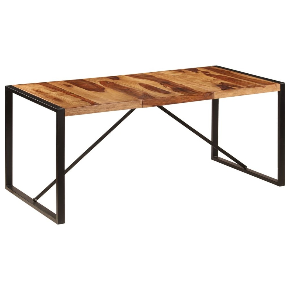 Dining Table Kitchen Table Dining Room Dinner Table Solid Acacia Wood vidaXL