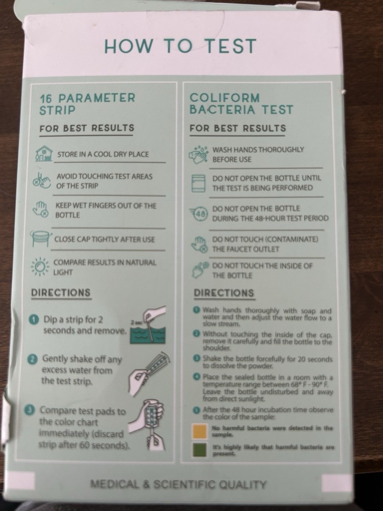 VARIFY Complete Water Test Kit, 17 in 1 Open Box/NEW