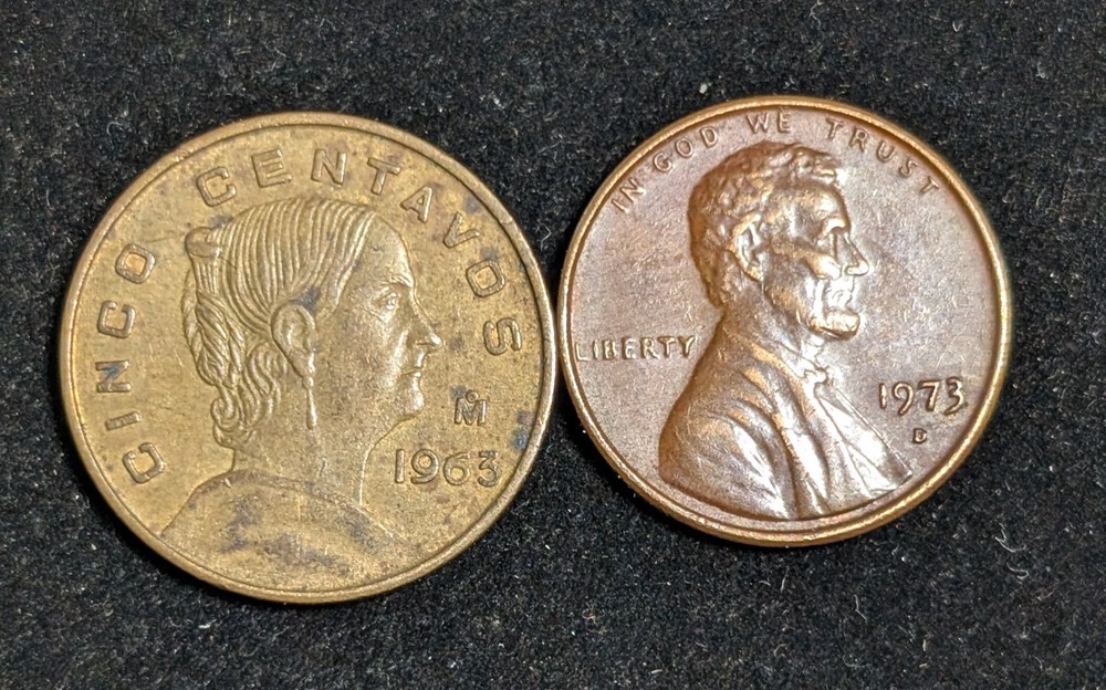 1963 Mexico 5 Centavos Circulated KM# 426