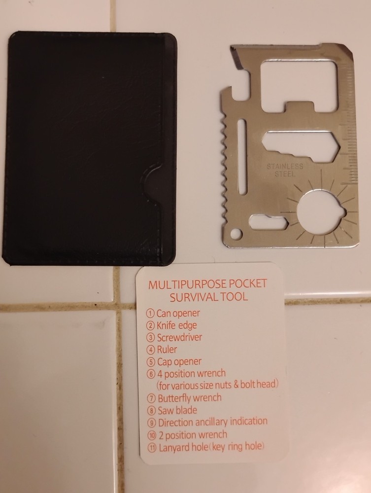 Stainless Steel Multipurpose Pocket Survival Tool