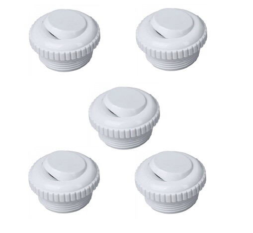 New Pool Spa Eyeball Jet Slotted Opening 5 Pack 1.5" Threaded Adjustable Angle