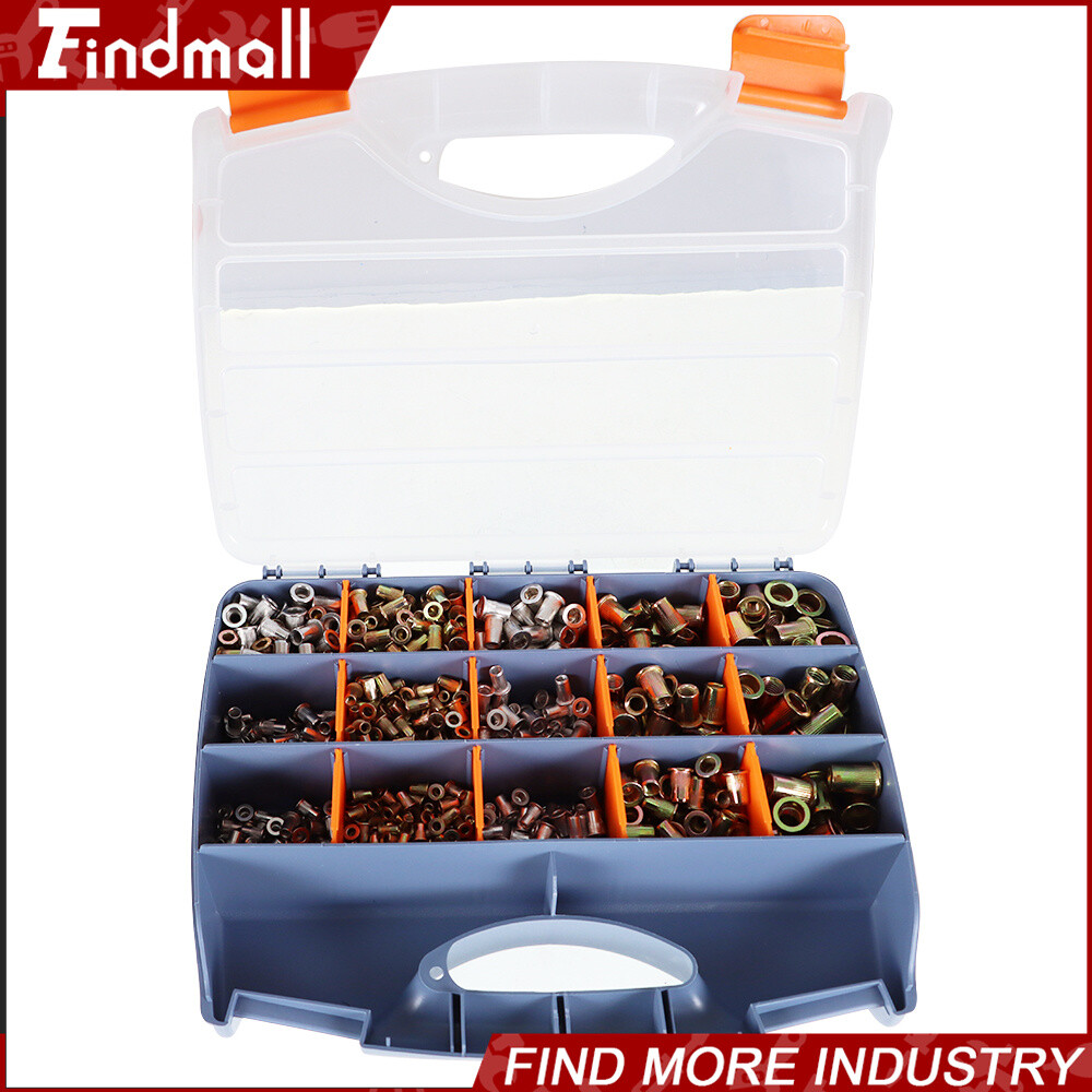 Findmall 900 Pack Rivet Nut Gun Kit Nut Setter Thread Setting Nutsert Tool