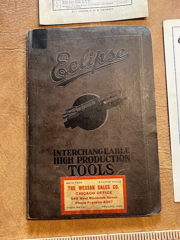 Eclipse Interchangeable High Production Tools Catalog 1928