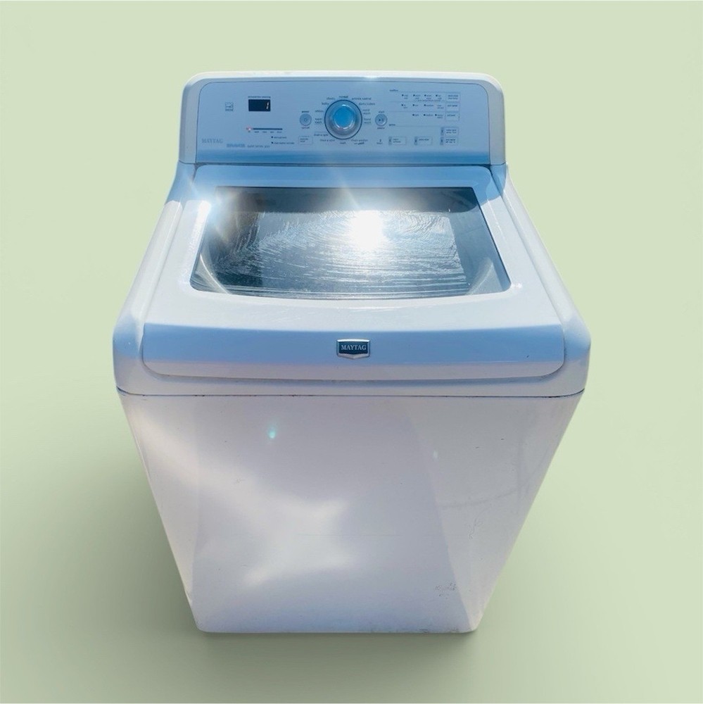 Maytag Electric Washer & Dryer Set White Freestanding Top & Front Load
