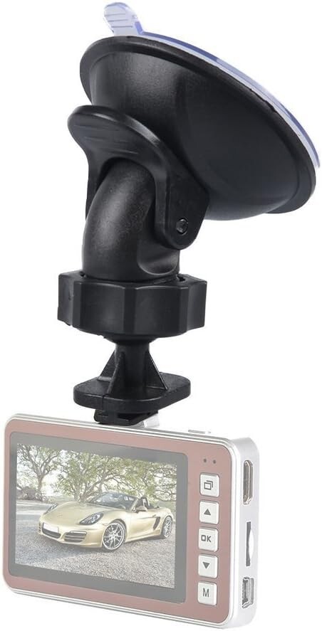 Dash Camera Suction Cup Mount Dashcam Mounts Holder with 13 Ball Joints Black