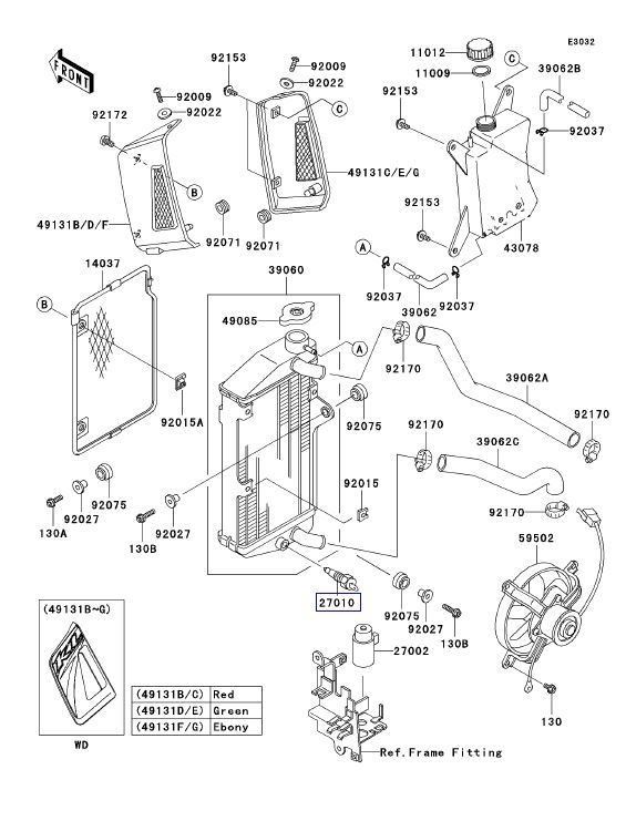 Kawasaki Mule Cooling Radiator, Fan Switch, Temperature Sensor Replacement