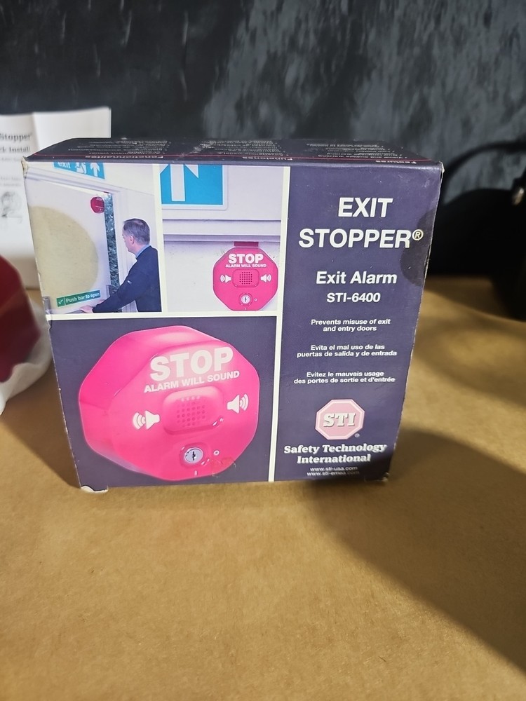 EXIT STOPPER EXIT ALARM STI-6400 BRAND NEW