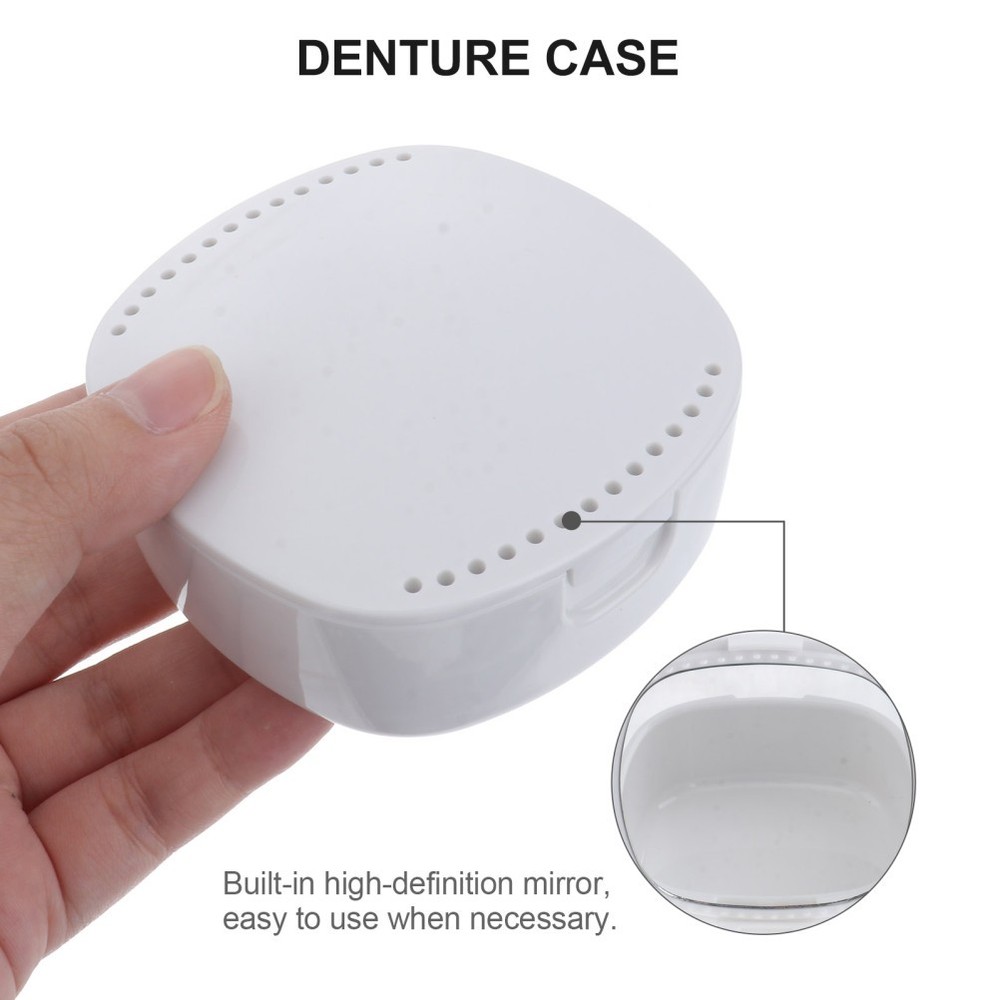 Mirror Retainer Case Retainer Mouth Guard Denture Storage Box
