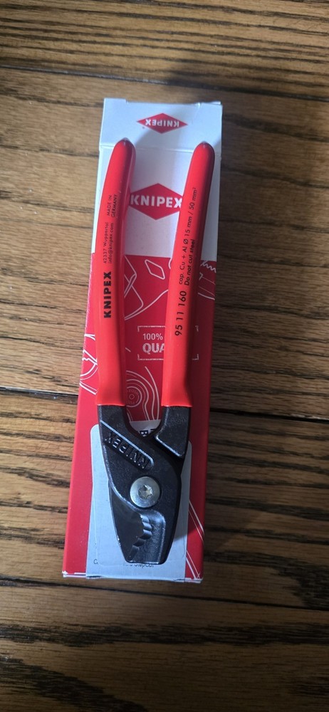 KNIPEX Tools 95 11 160 StepCut Cable Shears, 6.25-Inch