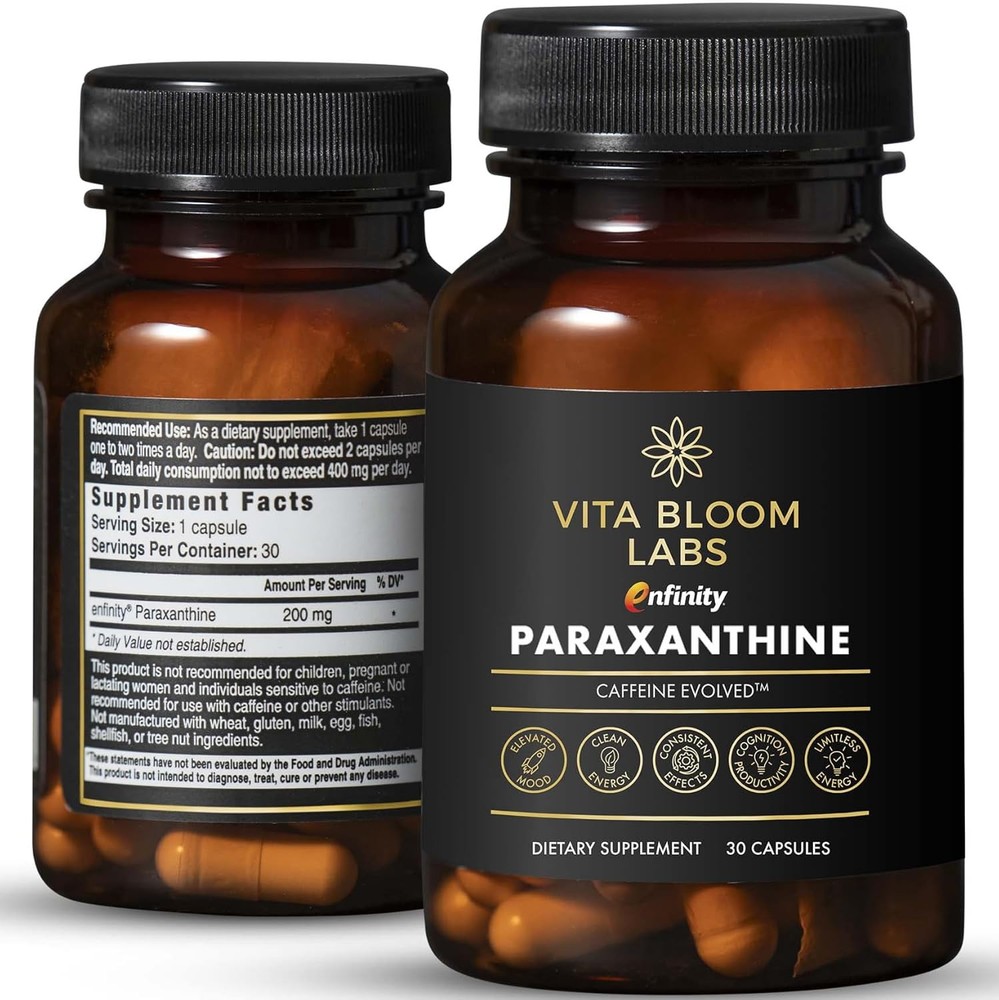 Enfinity Paraxanthine Capsules, Clean Energy & Focus, Caffeine Alternative |...