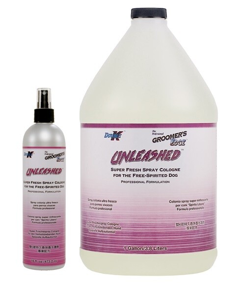 Dog Cologne Coat Spray Unleashed Fresh Scent Odor Control Long Lasting Pick Size