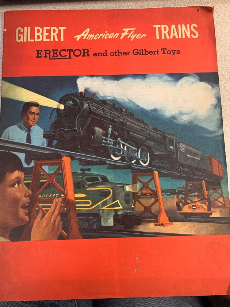 Vintage 1954 Gilbert American Flyer Trains Erector Catalog