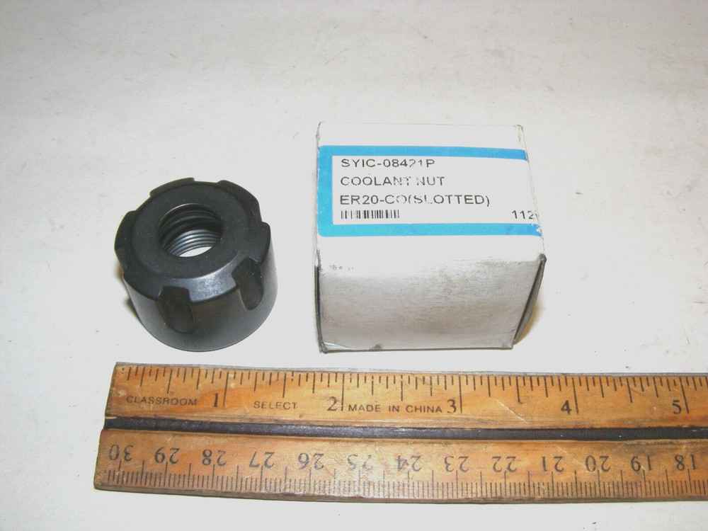 SYIC-08421P Coolant Nut ER20-CO (Slotted) (tool1)
