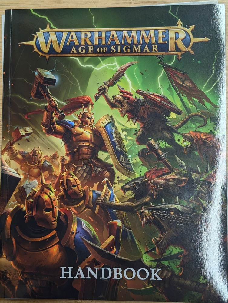 Age of Sigmar Handbook and Reference Sheets. 4th Ed. Starter Set AOS GW