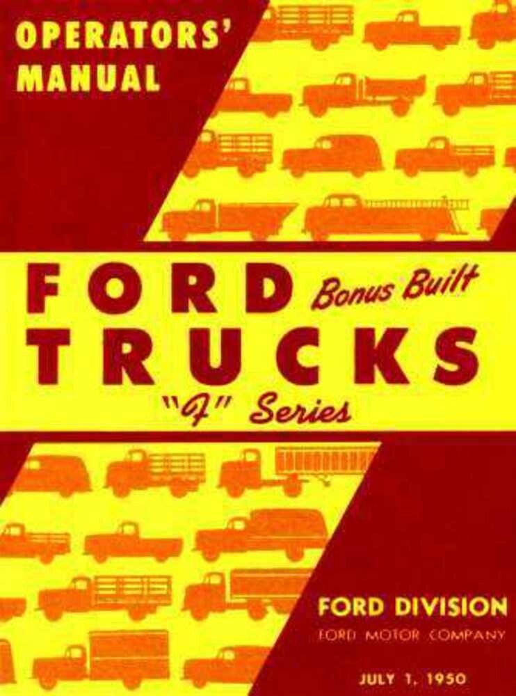 1950 Ford Truck All Models Owner's Manual