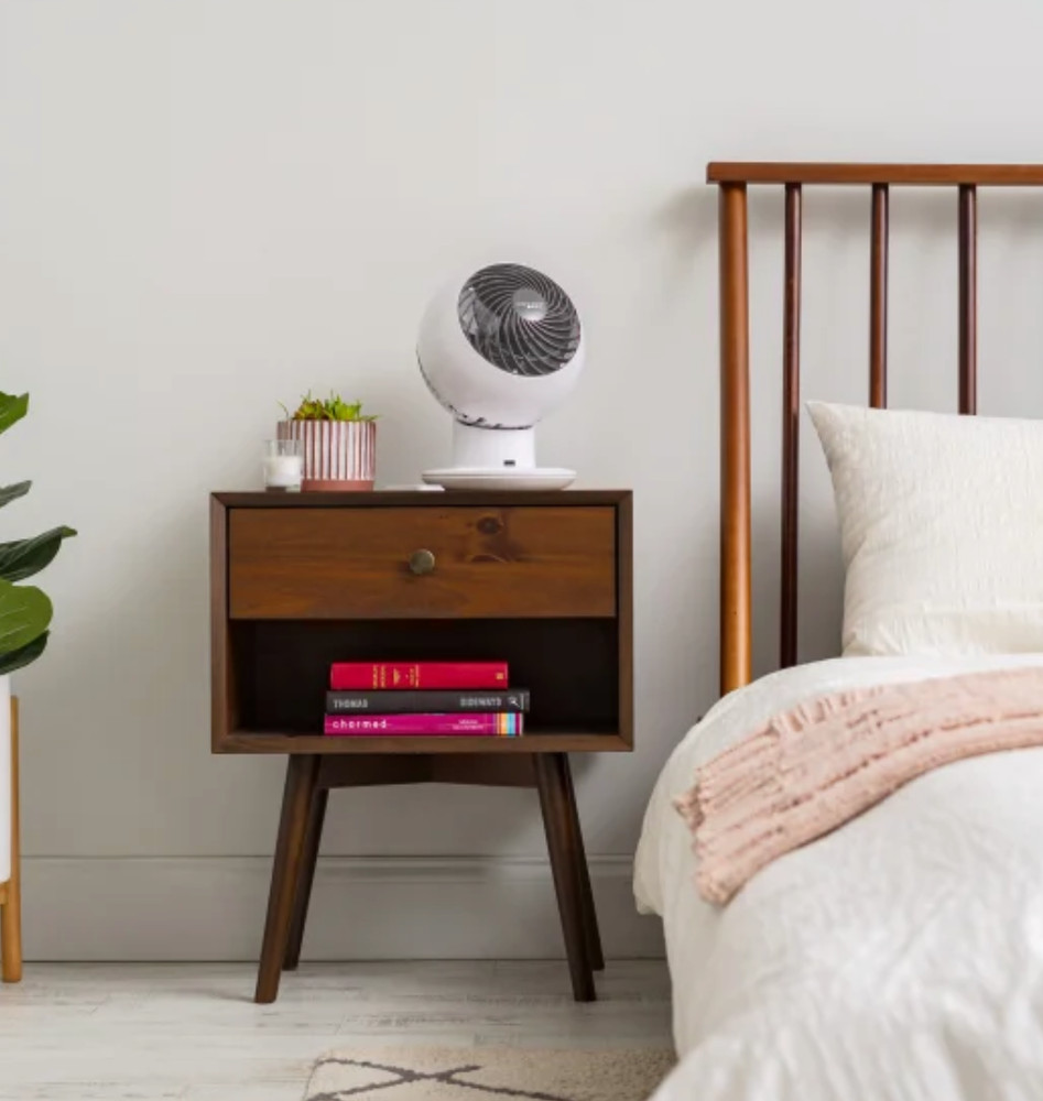 WOOZOO Compact Globe Oscillating Fan w/ Remote (New Version) - 5 Speed - White