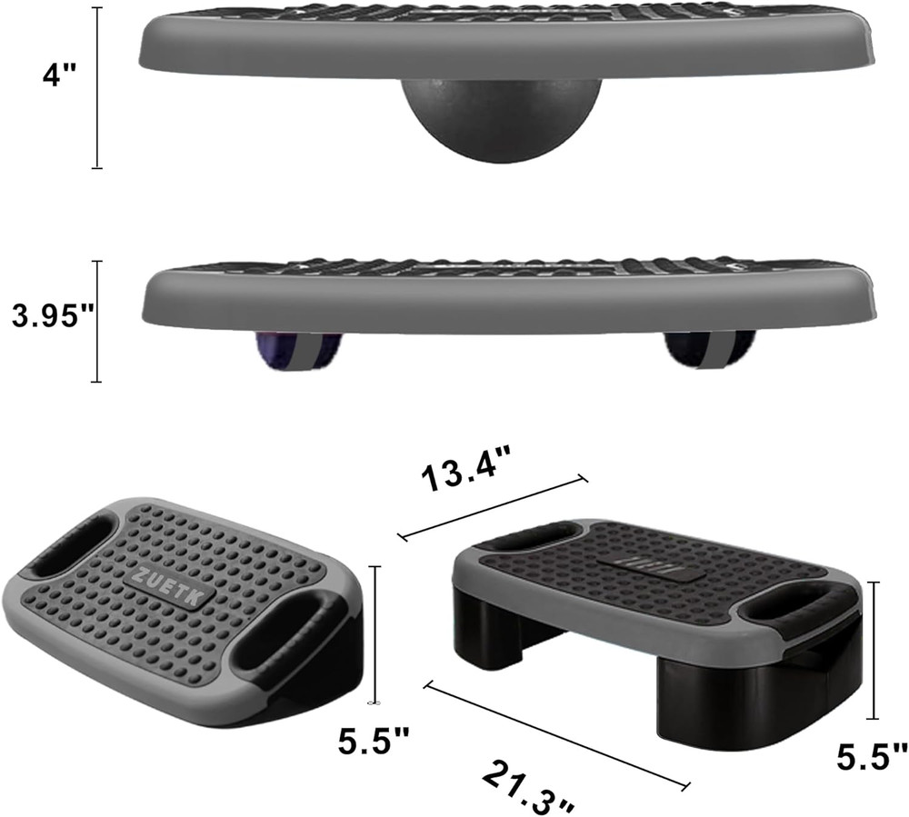 4-In-1 Aerobic Balance Board and Step up Exercise Platform - Adjustable Multifun