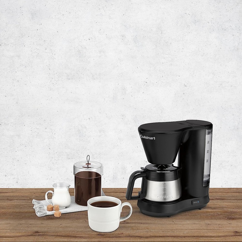 5-Cup Coffee Maker with Stainless Steel Carafe, Coffee Machine with Removable...