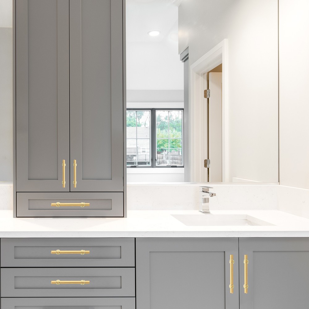 5 Pack Kitchen Cabinet Handles Gold Drawer Pulls Drawer Handles