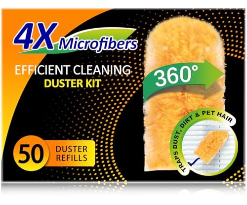 Duster Refills 50 Counts, 360° Heavy Duty Multi Surface 50 Count (Pack of 1)