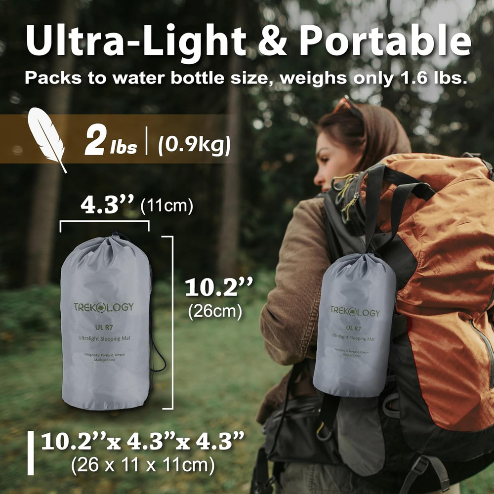 Camping Sleeping Pad + 30L Pump Sack Bundle – Ultralight 4" Thick Inflatable Sle