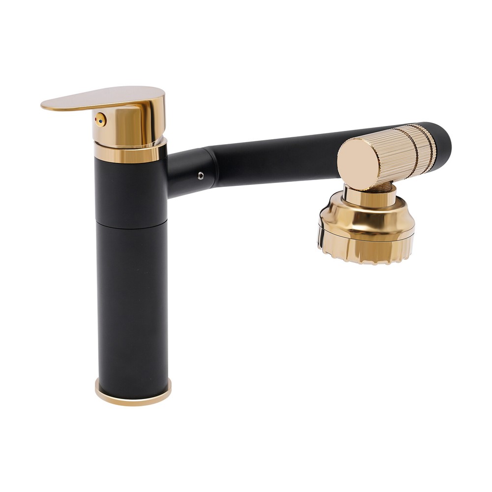 360?? Bathroom Sink Faucet Single Handle Waterfall Vanity Basin Mixer 2 Function