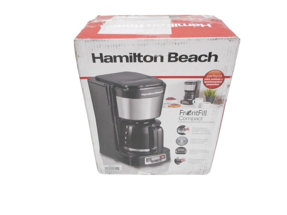 Hamilton Beach FrontFill Compact 5 Cup Programmable Coffee Maker