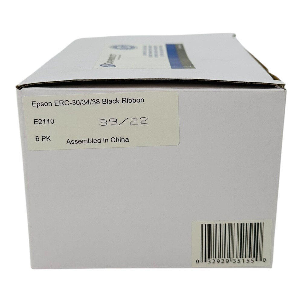 6 Count Dataproducts E2110 Compatible Ribbon Black for Epson ERC-30/34/38