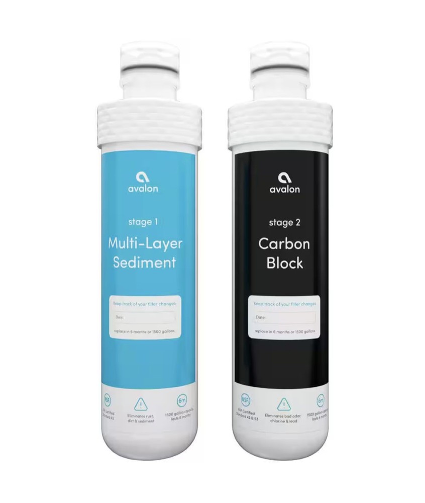 Avalon Countertop Bottleless Water Cooler Hot & Cold NSF Filter Black/White