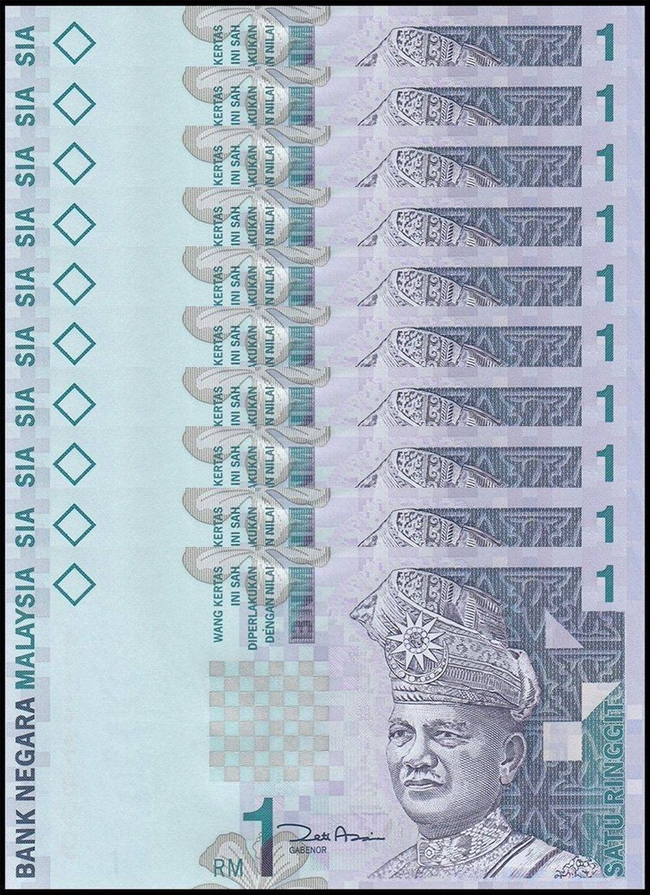 Malaysia 1 Ringgit, 1998 ND, P-39b.1, UNC X 10 PCS