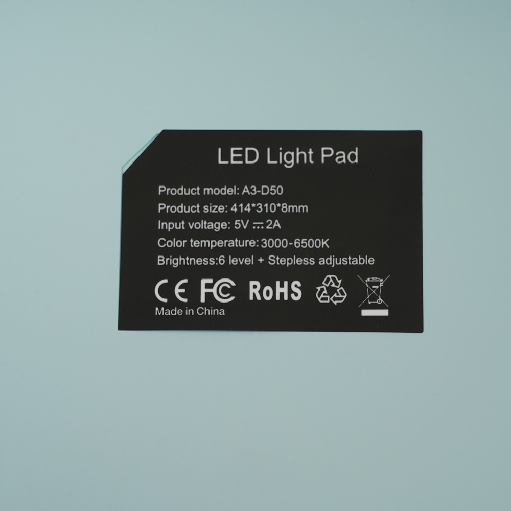 A３LED Copy Board Light Adjustable Tracing Box USB Trace Light Pad W/Non-slip