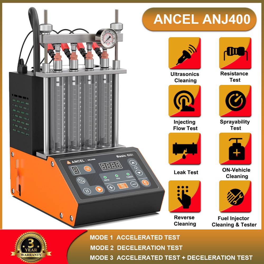 Fuel Injector Cleaner & Tester Machine Ultrasonic Cleaning Machine Reverse Flush