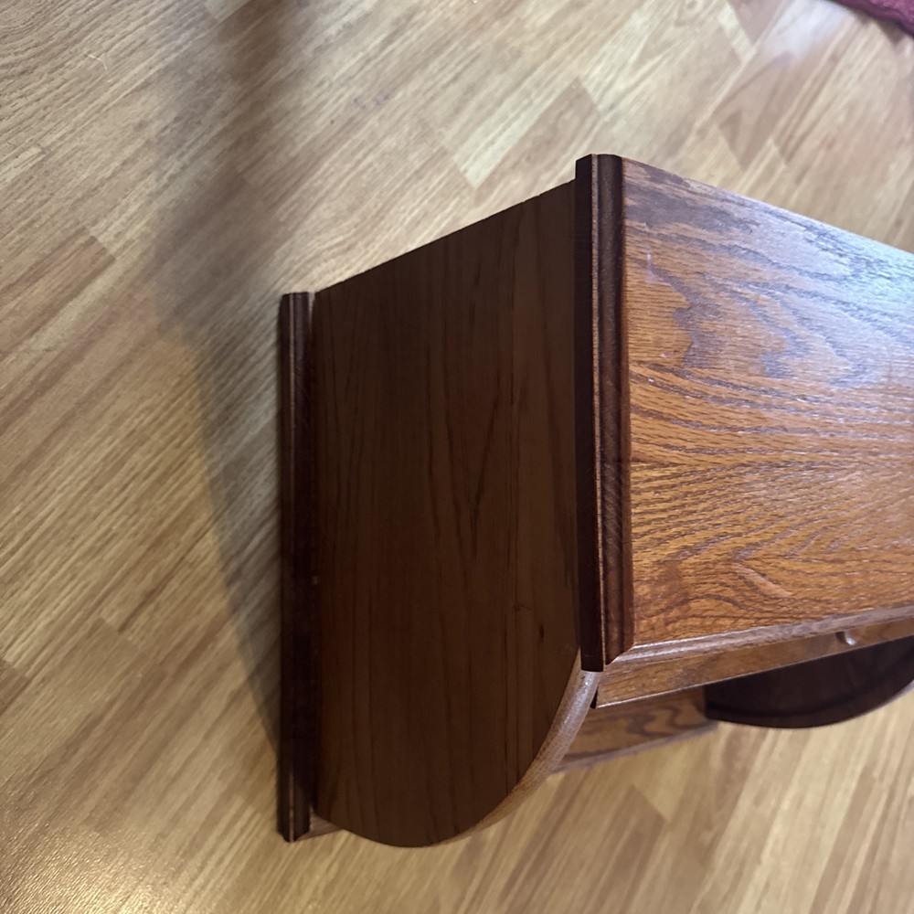 Mid Century Oak Bread Box