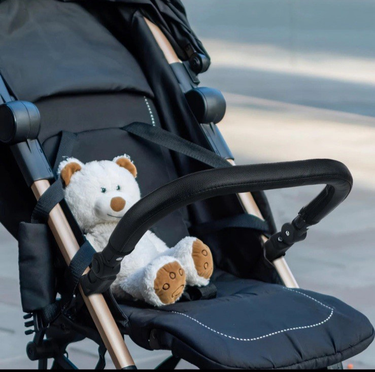 Stroller Bumper Bar Universal Adjustable Detachable Baby Stroller Handle Armr...