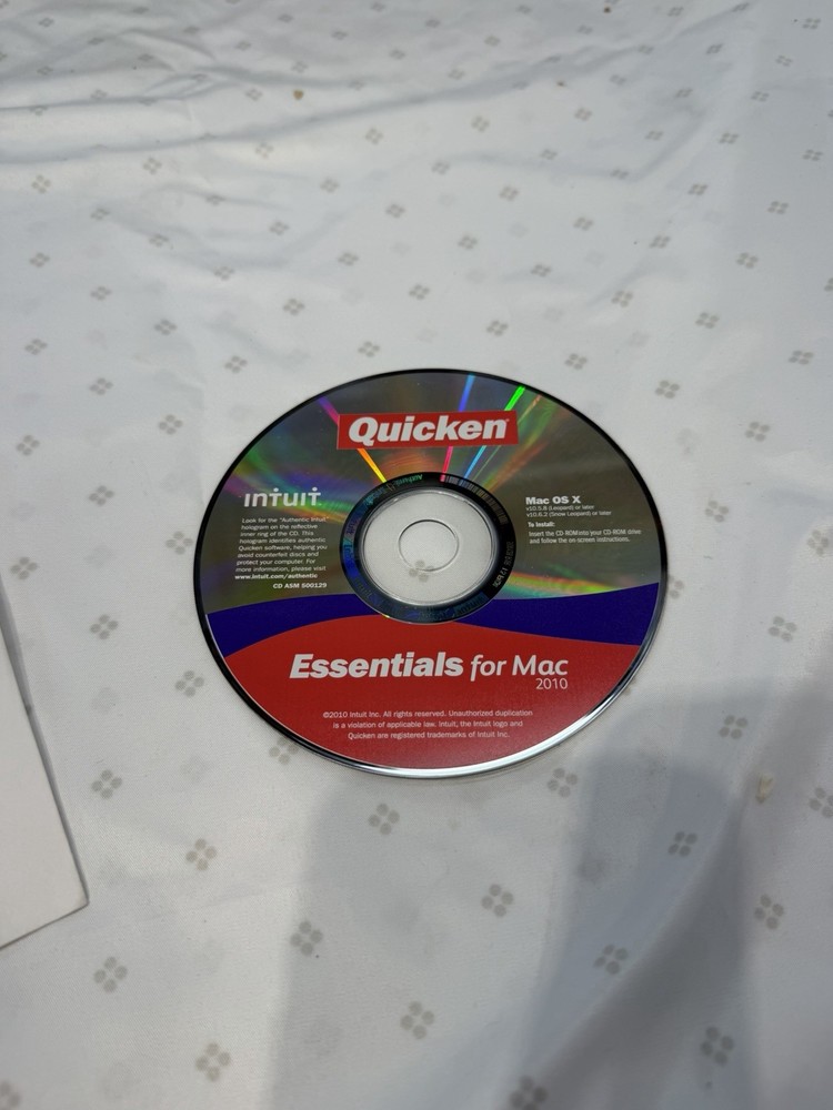 Quicken Essentials for Mac 2010 - Please check your Mac OS for compatibility