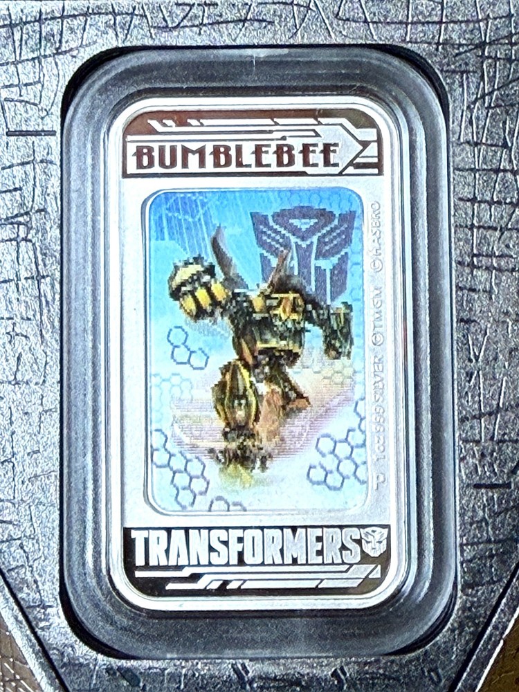 2014 Perth Mint Transformers BUBBLEBEE 1oz SILVER PROOF LENTICULAR COIN Box/COA
