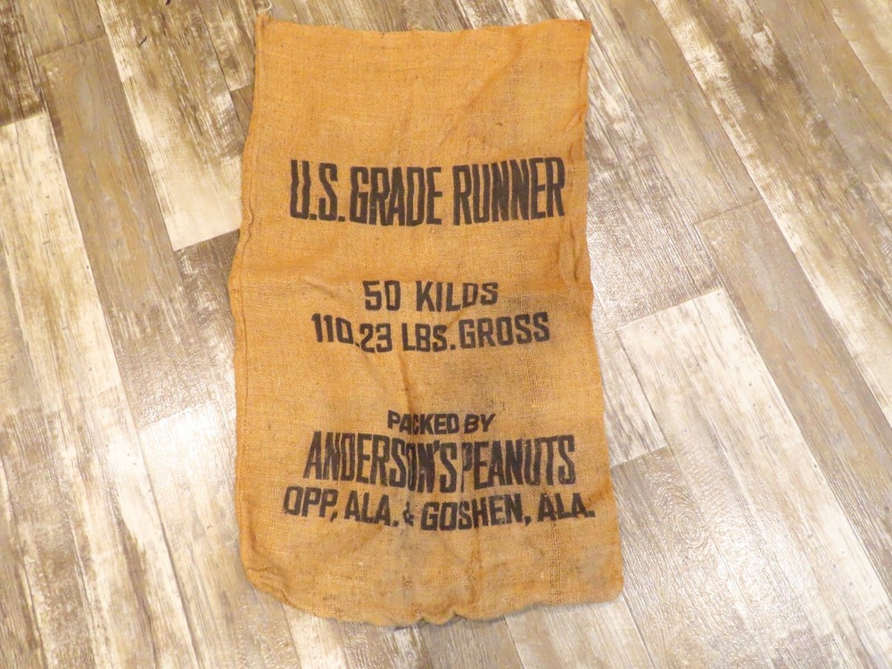 US Grade Runner Anderson's Peanuts Burlap Bag 38"