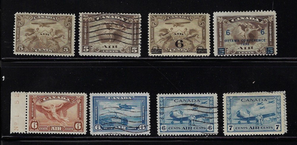 Canada Airmail group  C1-C8.    04241814