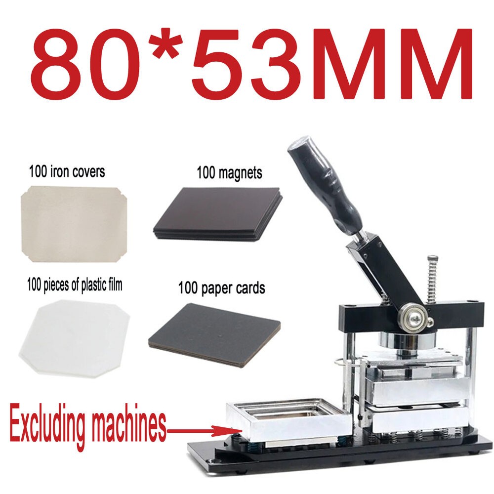 High Quality100pcs Materials for 80*53mm Rectangle Fridge Magnet Making Machine