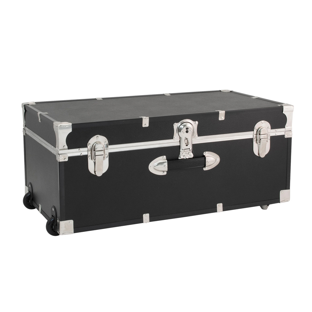 Trunk with Wheels 30'' Seward Explorer Trunk & Lock Black
